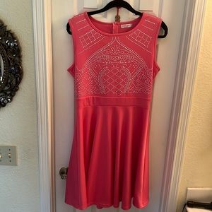 MEA EOR Pink Dress Large